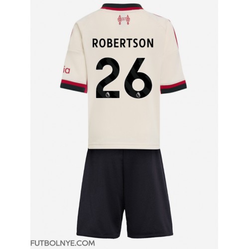 Camiseta Liverpool Andrew Robertson #26 Visitante Equipación para niños 2025-26 manga corta (+ pantalones cortos)